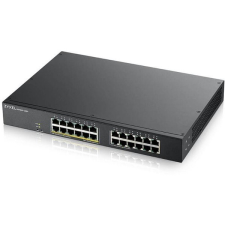 ZyXEL Switch 24x1000Mbps (12xPOE) Fémházas Menedzselhető Rackes (24 GbE port), GS1900-24EP-EU0101F hub és switch