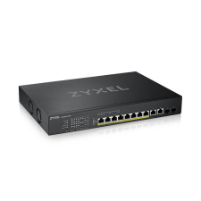 ZyXEL XS1930-12HP, 8-port Multi-Gigabit Smart Managed PoE Switch 375Watt 802.3BT, 2 x hub és switch